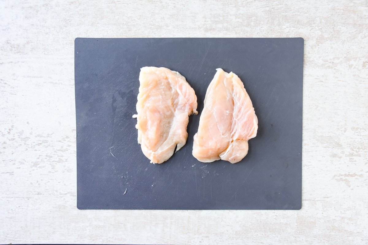Abrimos las pechugas de pollo