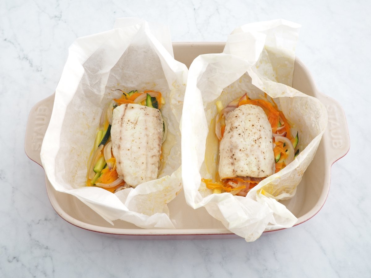 Abrir los paquetes del papillote