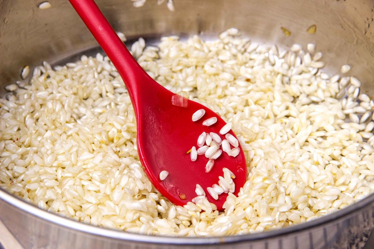 Acanalar arroz del risotto de boletus