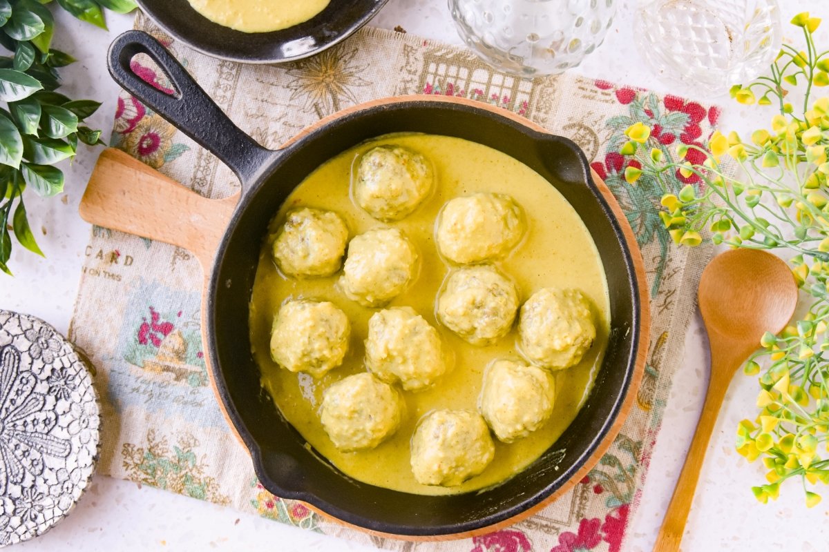 Albóndigas al curry caseras