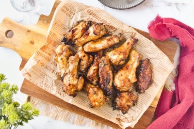 Alitas de pollo con salsa de soja