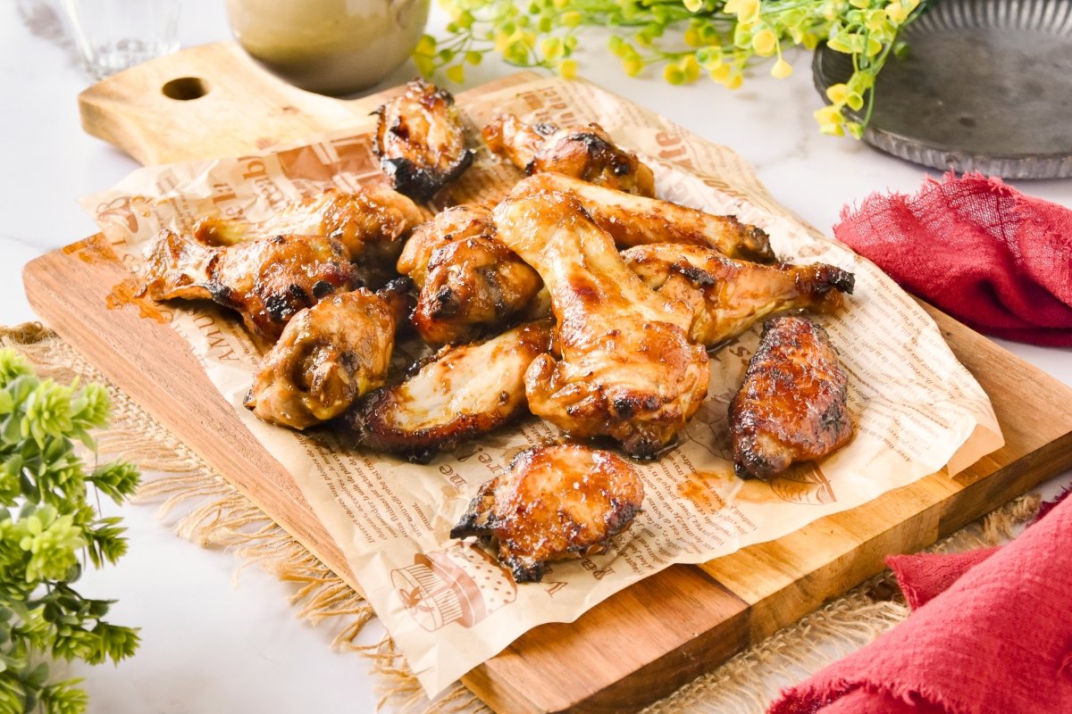 Alitas de pollo con salsa de soja