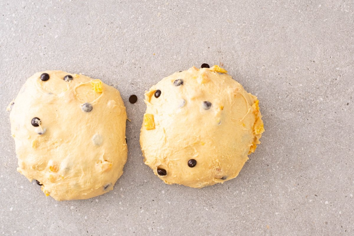 Amasado de la ultima masa del panettone