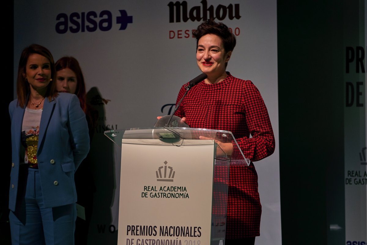 Ana Vega recibe el Premio Nacional de la Real Academia de Gastronomía