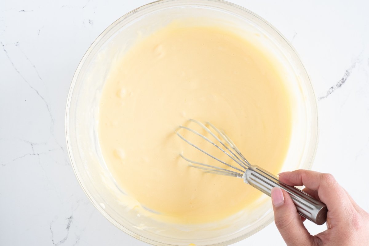 Añadimos el mascarpone del tiramisú