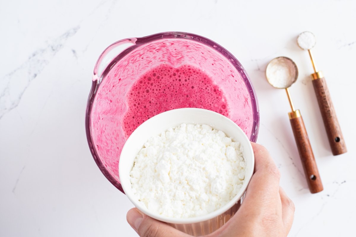 Añadimos la maicena de las tortitas