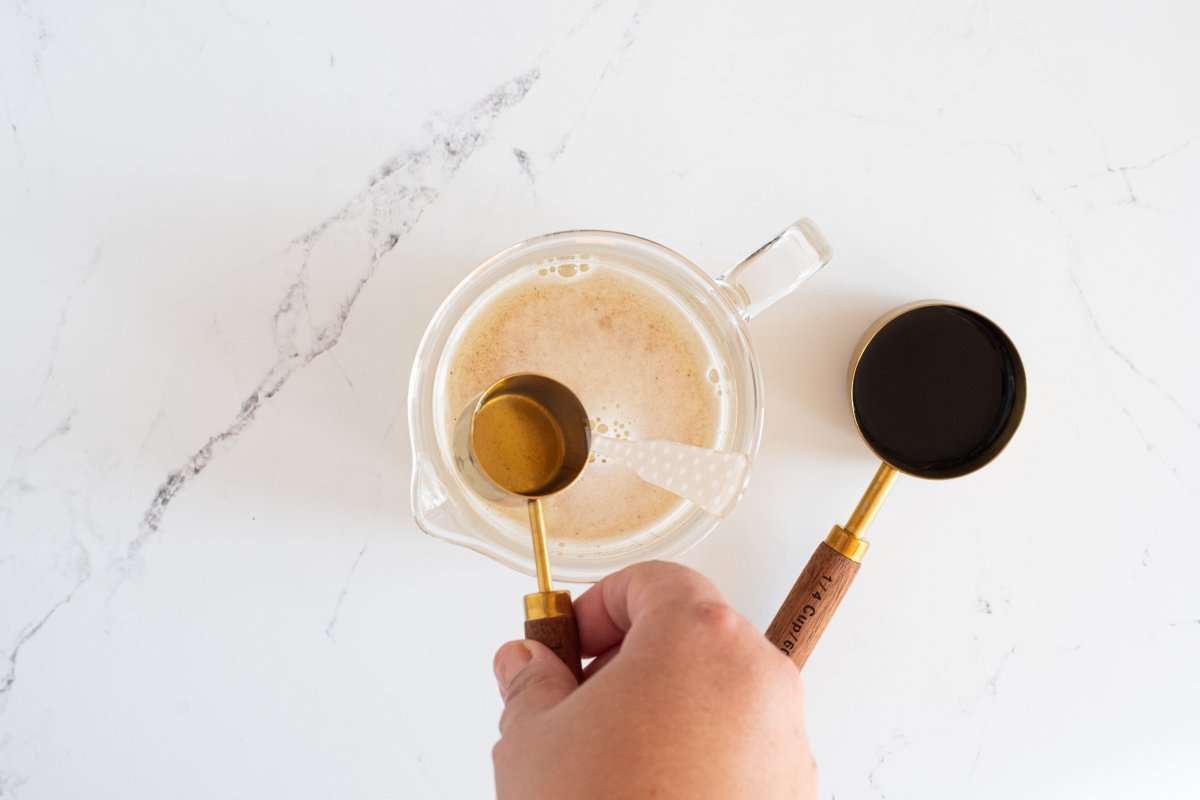 Añadimos la soja del chawanmushi