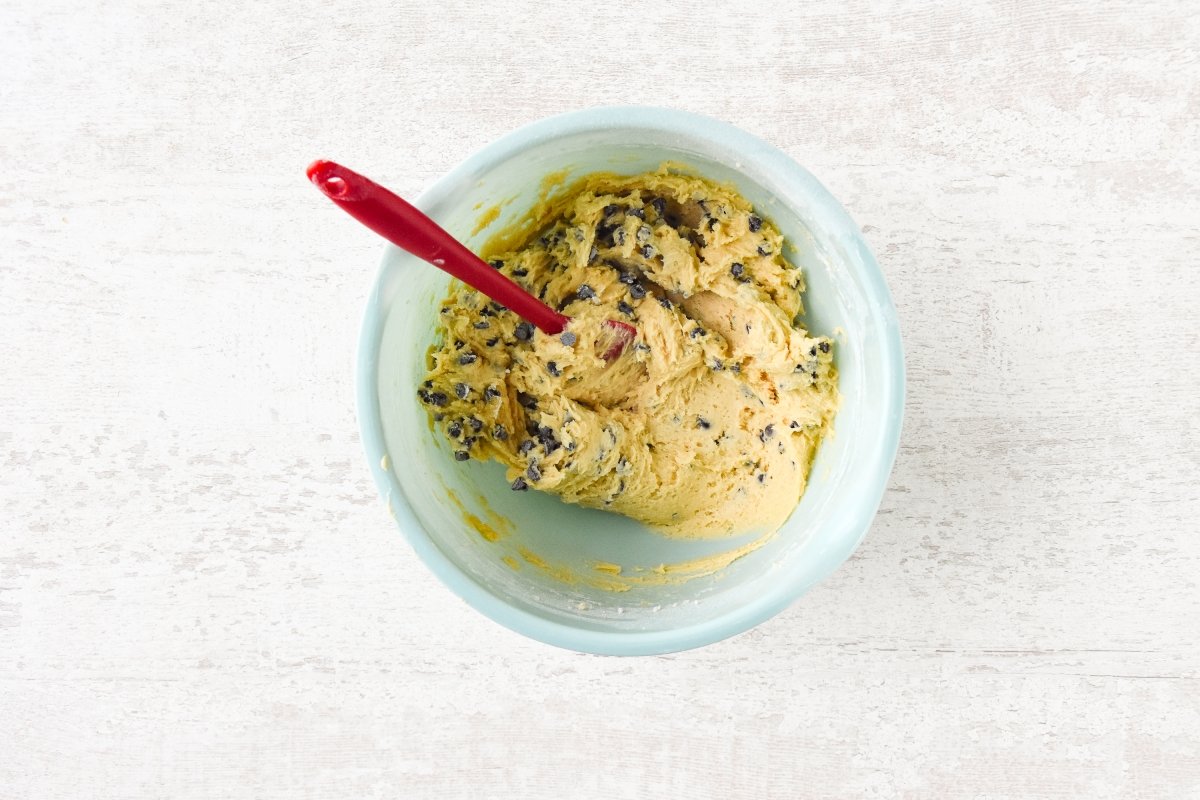 Añadimos las pepitas de chocolate