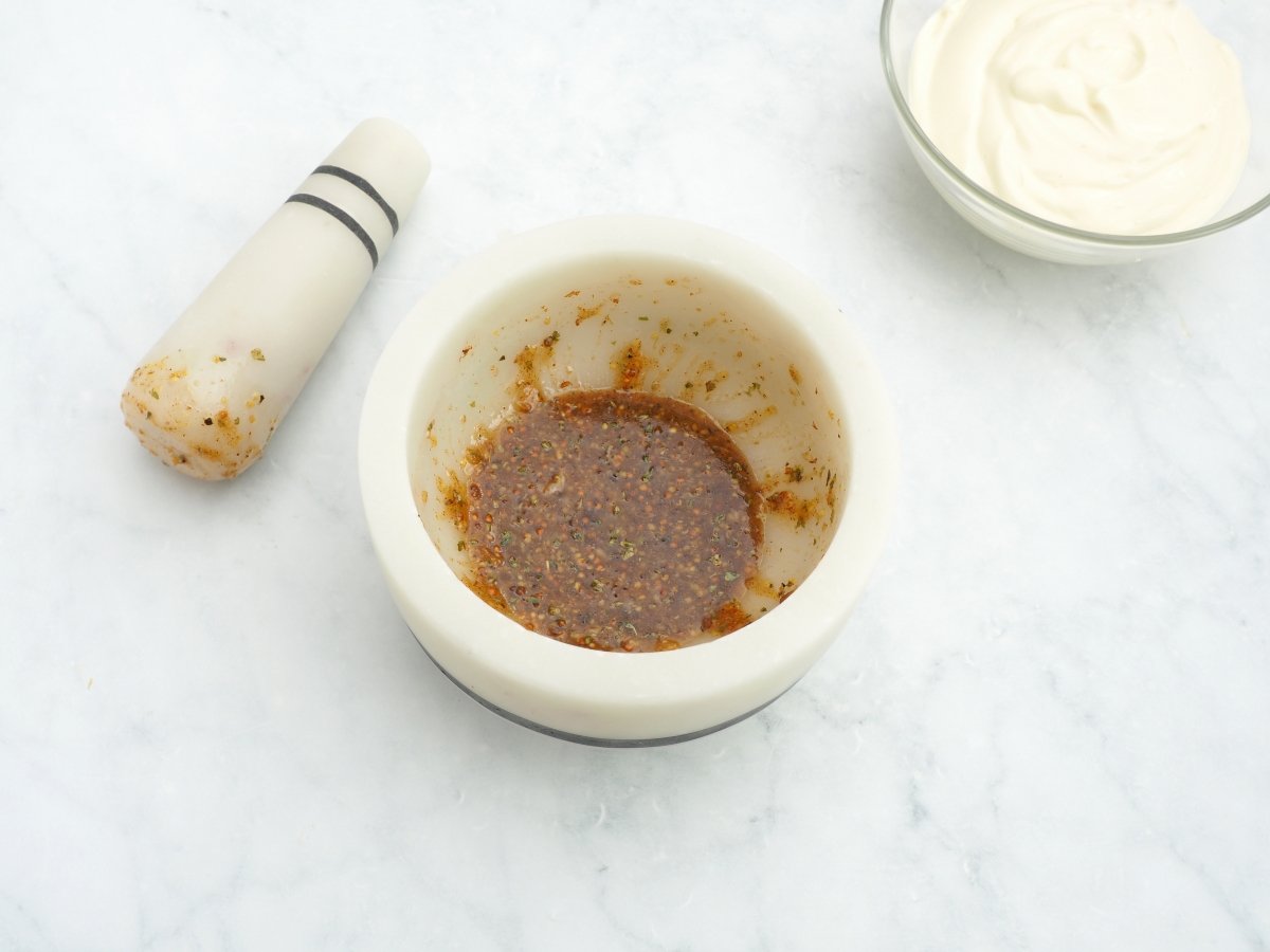 Añadir el resto de especias al majado