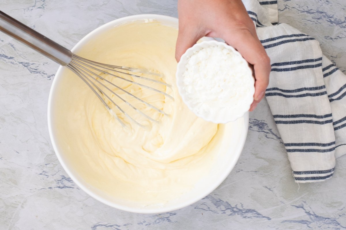 añadir maizena tarta de queso y limón al horno