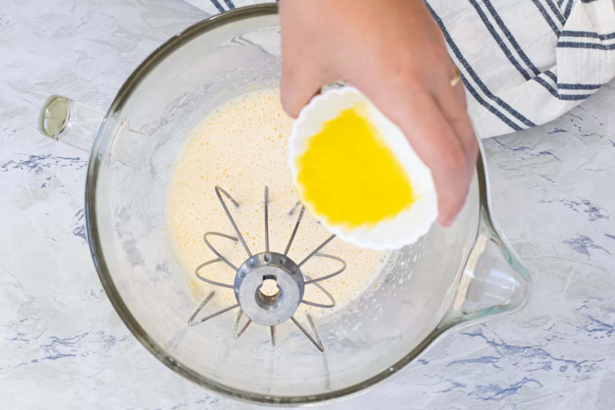 añadir mantequilla bizcocho de crema pastelera *