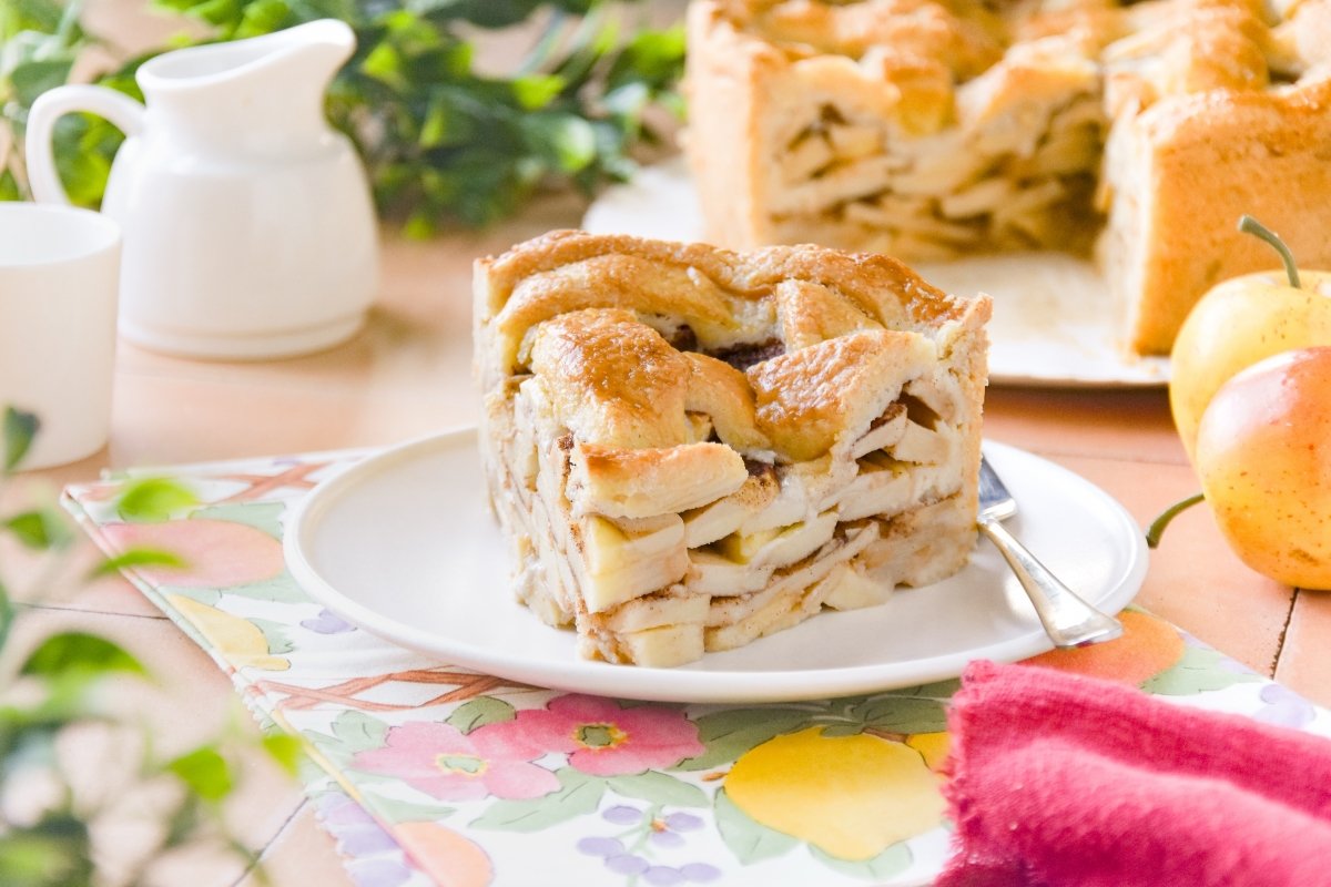 Appeltaart lista para comer