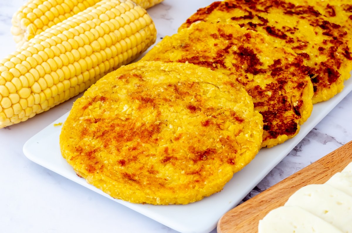 Arepas de choclo sin relleno