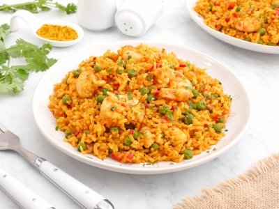 Arroz con camarones