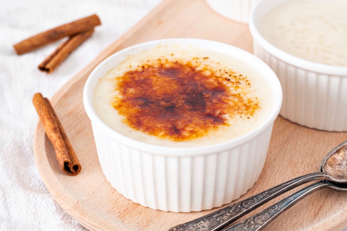 Arroz con leche caramelizado