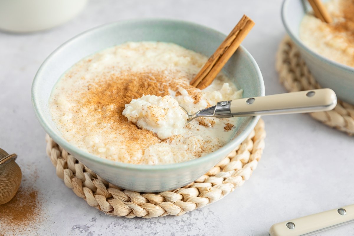 Arroz con leche en Crock Pot preparado