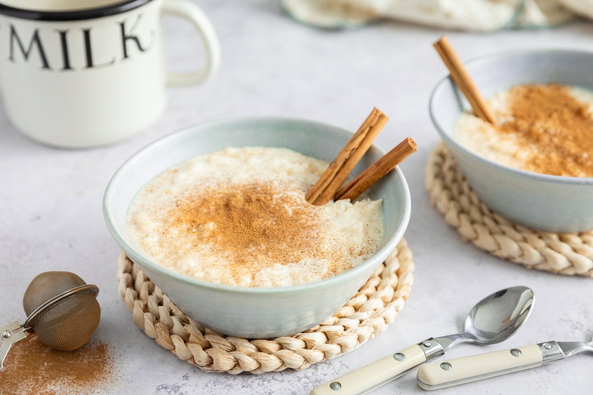 Arroz con leche en Crock Pot servido