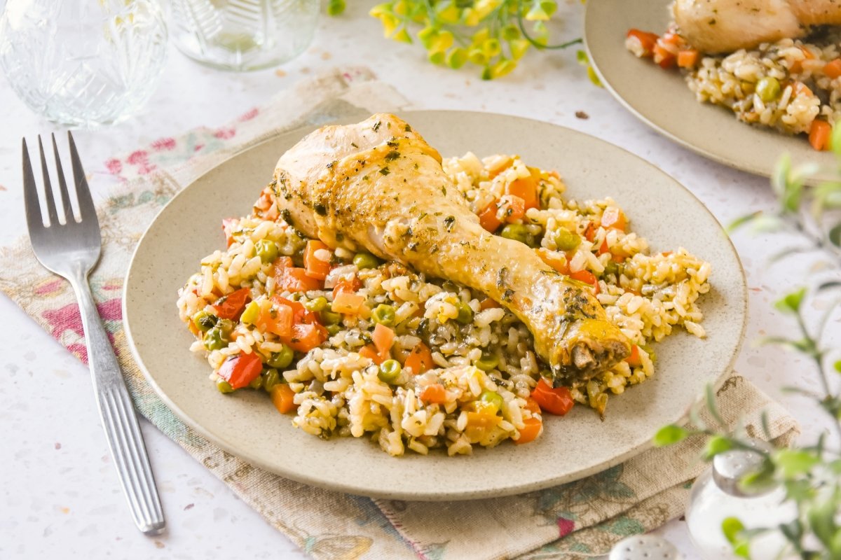 Arroz con pollo peruano casero