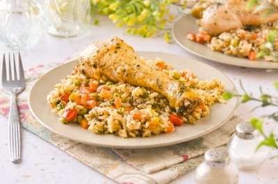 Arroz con pollo peruano