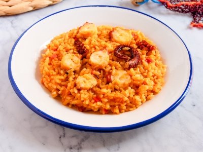Arroz con pulpo