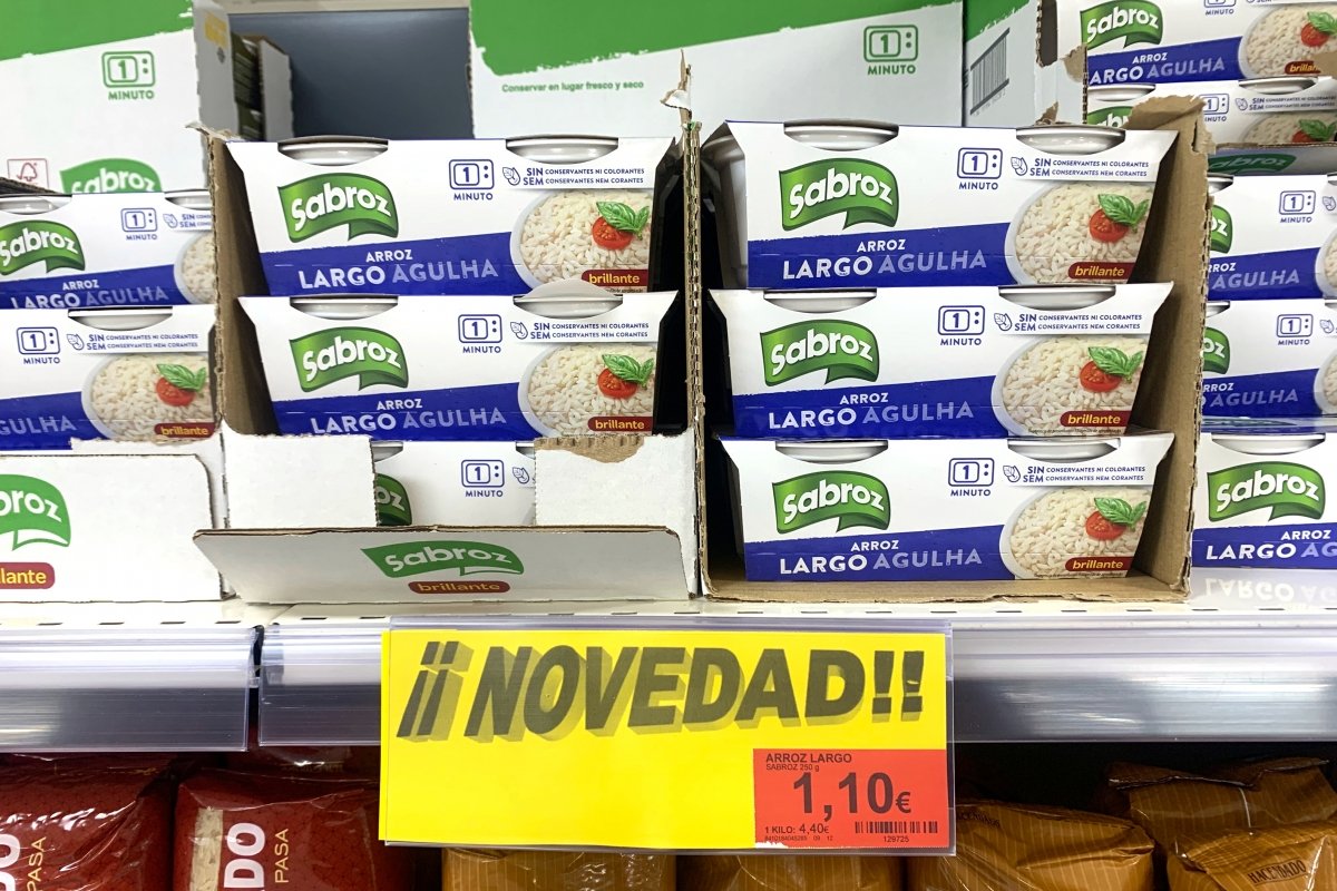 Arroz largo Sabroz para microondas en Mercadona