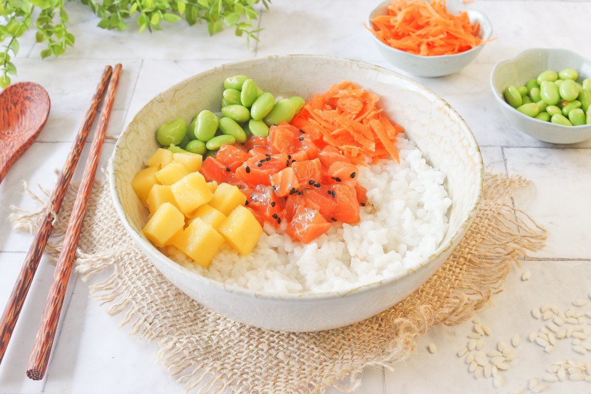 Arroz para poke bowl