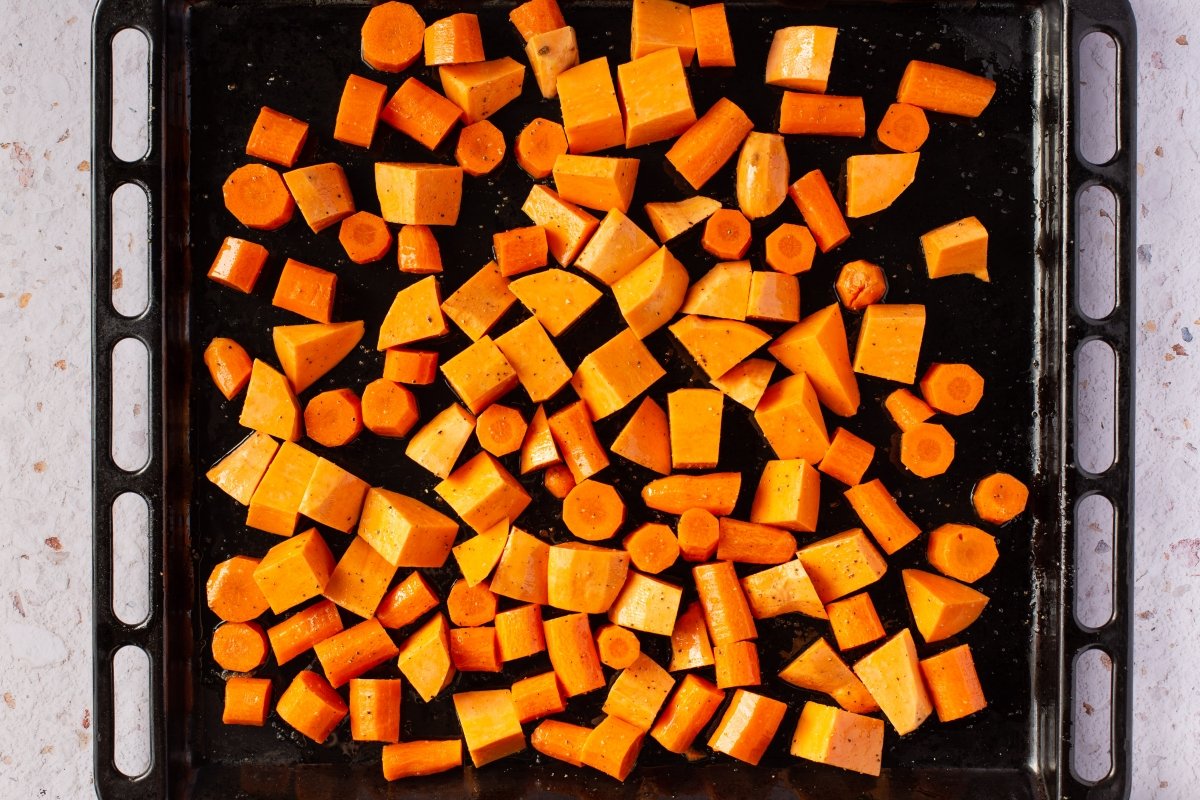 Asar la zanahoria y el boniato