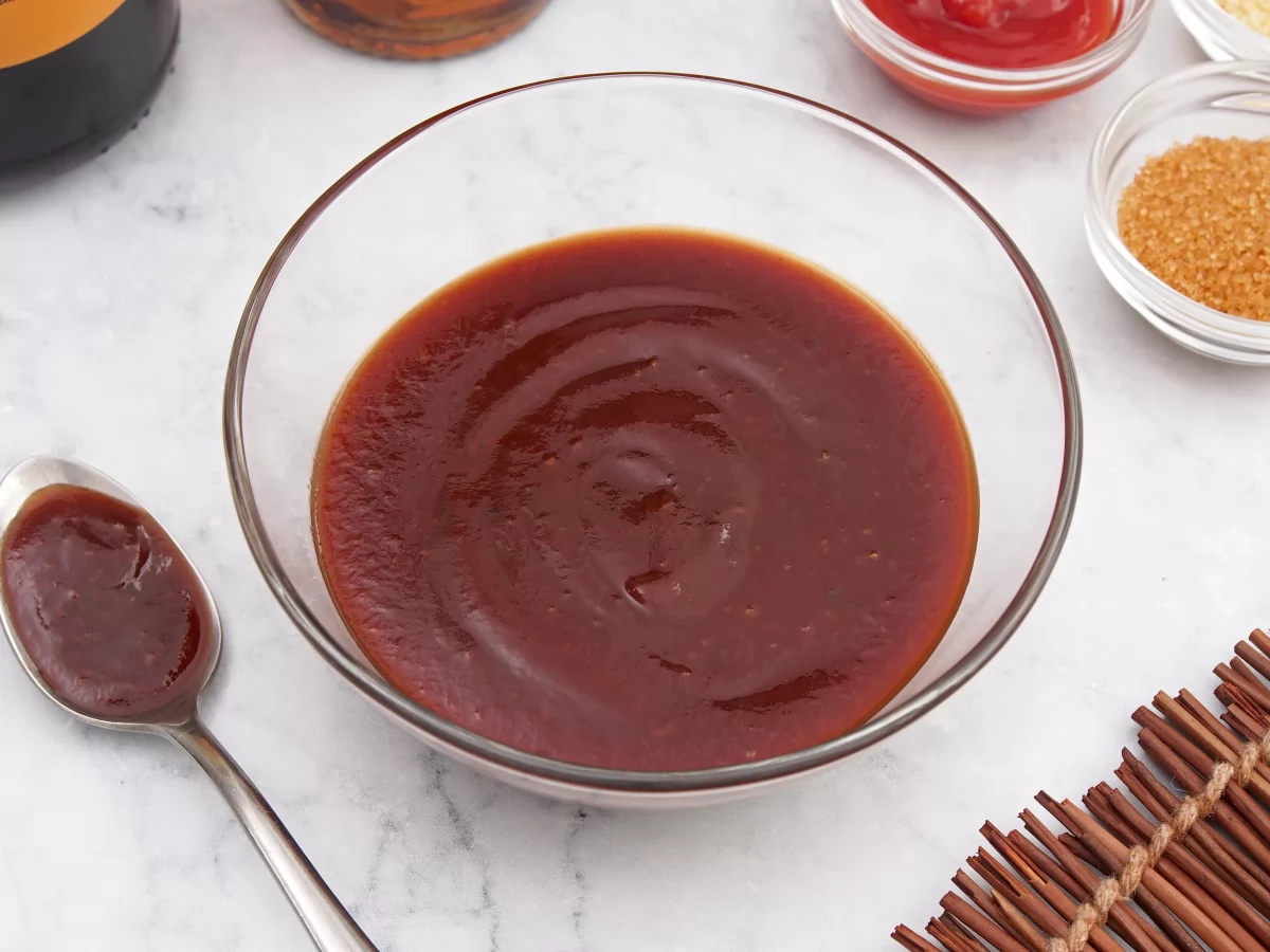 Salsa barbacoa casera 2 Aspecto de la cebolla y el ajo una vez pochados *