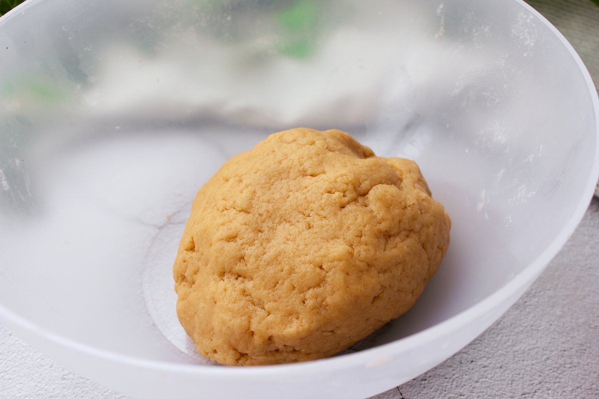 Aspecto de la masa para hacer la torta de San Blas