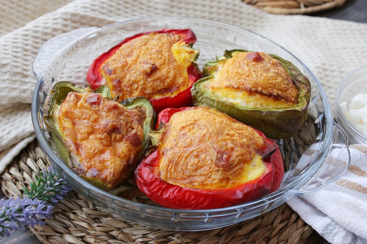 Appearance of stuffed peppers when cooked