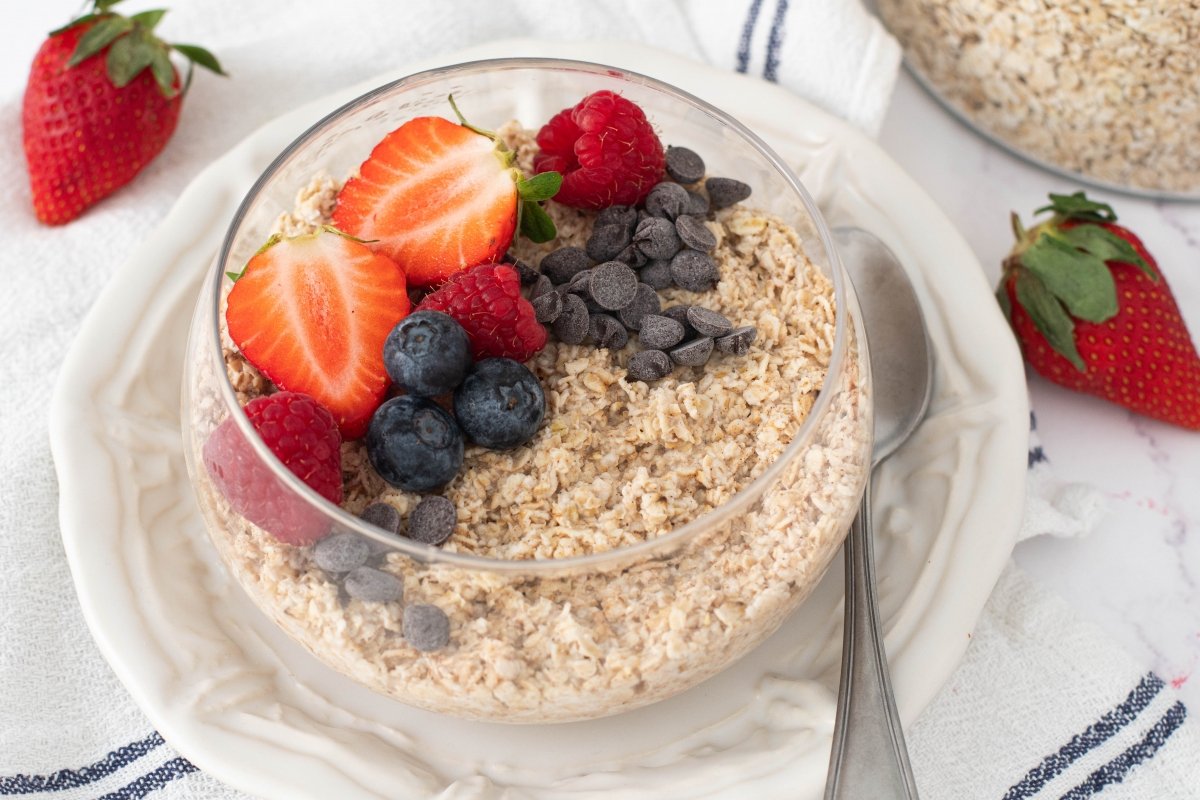 Avena nocturna lista para servir