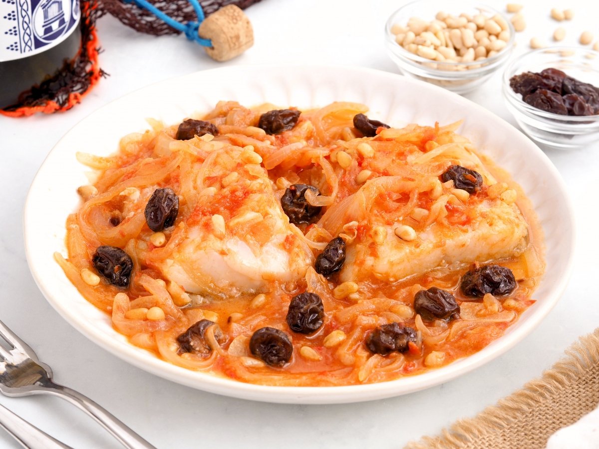 Bacalao a la catalana listo para servir