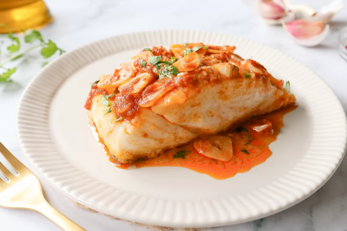 Bacalao a la llauna casero