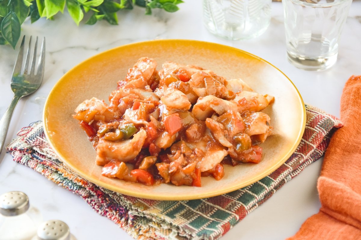Bacalao al ajoarriero listo para comer
