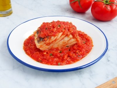 Bacalao con salsa de tomate