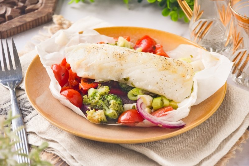 Bacalao en papillote