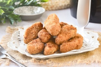 Bacalao rebozado en freidora de aire