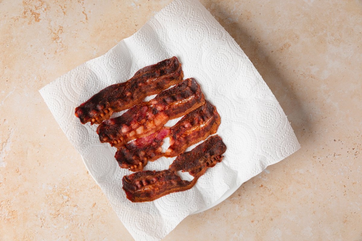 Bacon crujiente para el arroz nelba con y sin Thermomix