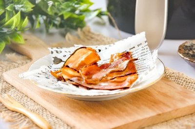 Bacon en freidora de aire