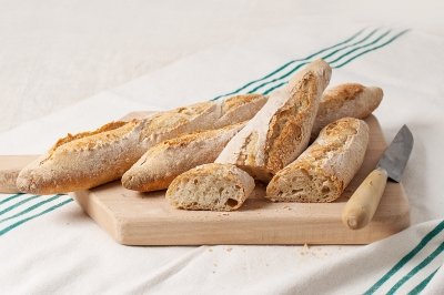 Baguette casera o pan francés