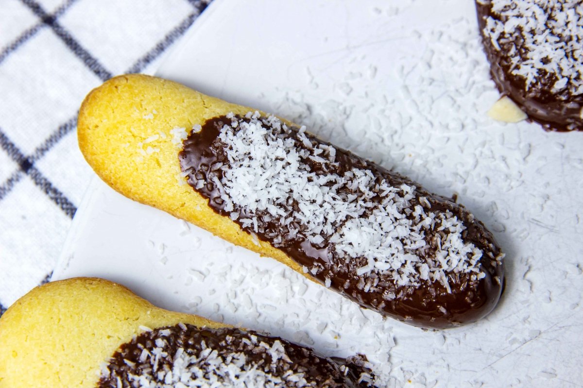 Bañar pastas de té de choco y coco