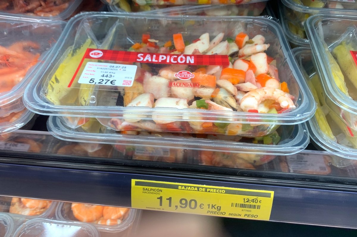 Bandeja de salpicón de marisco de Mercadona