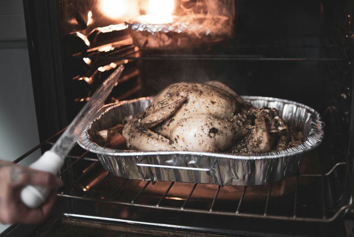 Bandeja metálica para el horno