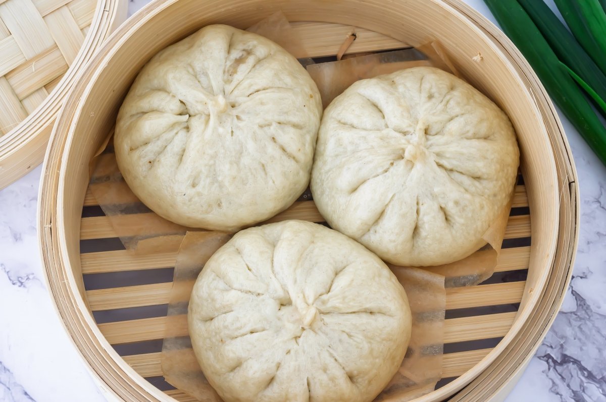 Baozi listos para degustar