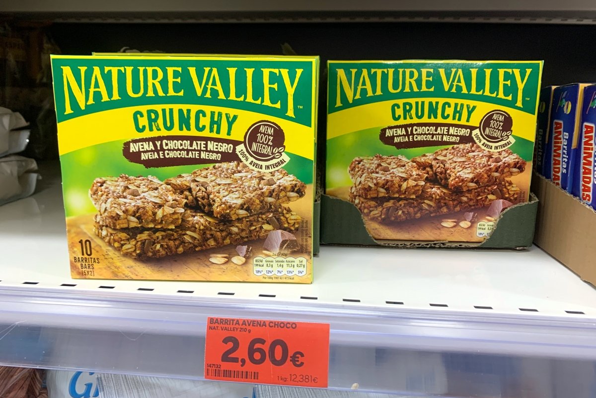 Barritas Natural Valley Crunchy de venta en Mercadona