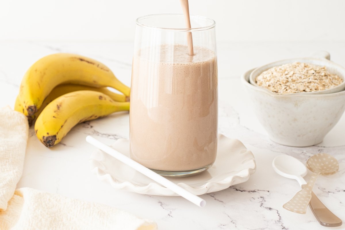 Batido de avena y plátano