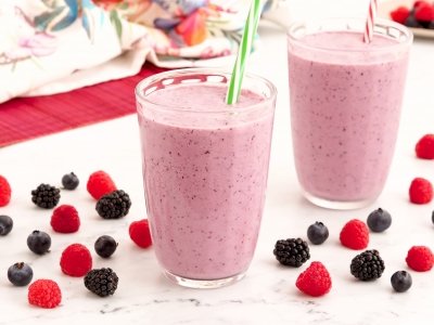 Batido de frutos rojos