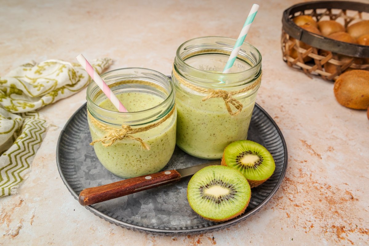 Batido de kiwi preparado