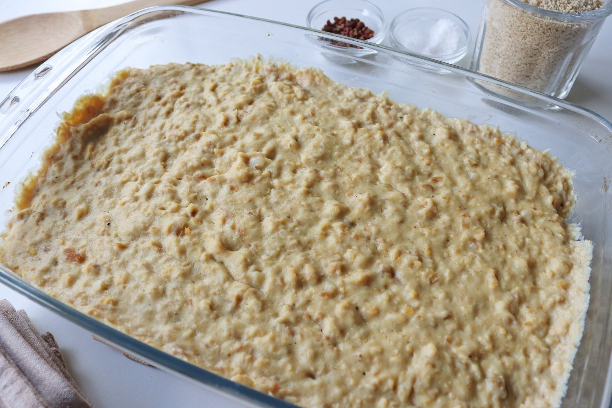 Bechamel de croquetas de pollo lista