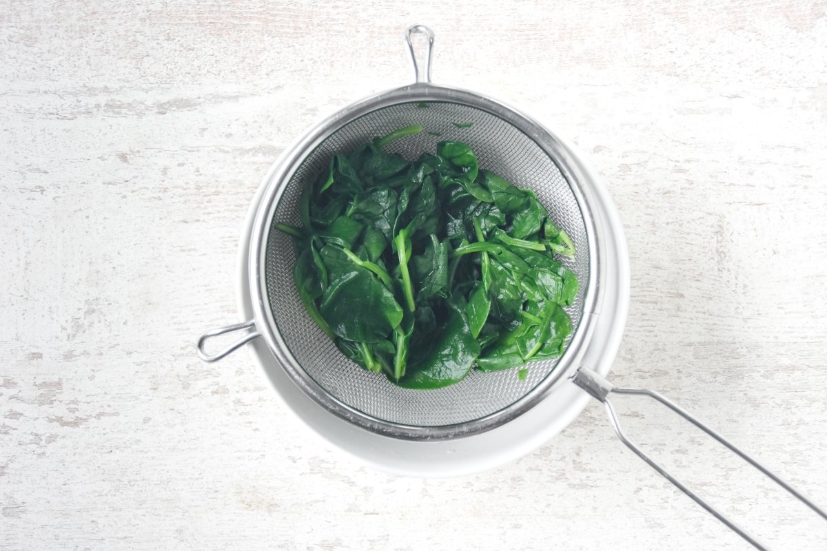 Blanqueamos las espinacas